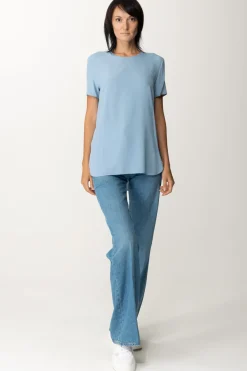 Simona Corsellini T-shirt In SetaSKY WAY