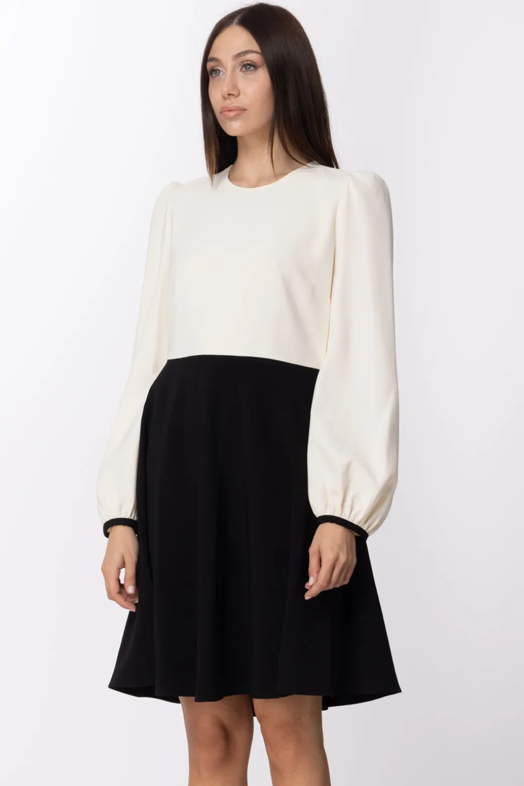 Twin-set Abito In Maglia con Cinturino Di PerleBIC.PERGAMENA/NERO