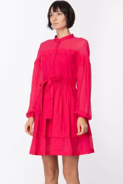 Twin-set Abito In Popeline con FusciaccaAMARENA
