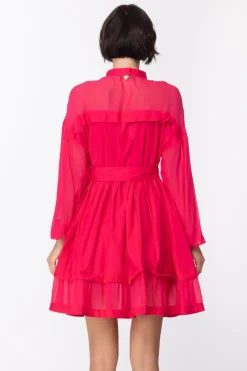 Twin-set Abito In Popeline con FusciaccaAMARENA