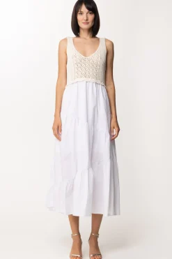 Twin-set Abito Longuette con Top In MagliaNEVE