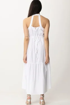 Twin-set Abito Lungo Asimmetrico In CotoneBIANCO OTTICO