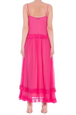 Twin-set Abito Lungo Ricamato con VolantJAZZ