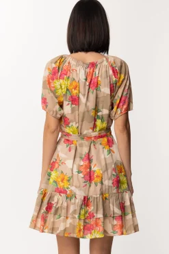 Twin-set Abito Mini a Fiori con StampaST.HIBISCUS MULTICOLOR