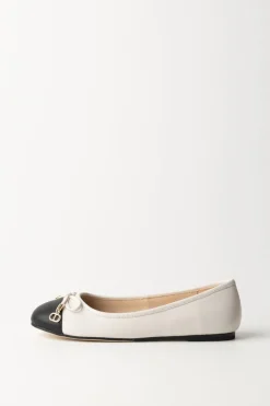 Twin-set Ballerina con Fiocco e Punta ColorataBIC.NEVE/NERO