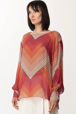 Twin-set Blusa con Stampa Geometrica MulticolorST.GEOMETRICA ROSSI DEGRADE
