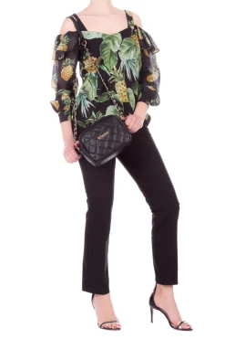 Twin-set Blusa Stampata con Cut OutST.SUMMER FRUITS NERO