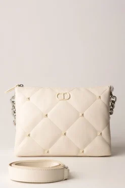 Twin-set Borsa a Tracolla 'via Manzoni' con BorchieWHITE CREAM