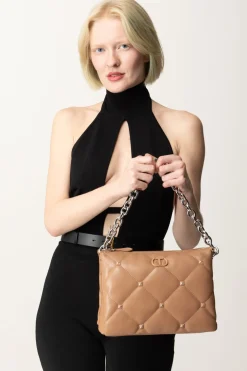 Twin-set Borsa a Tracolla 'via Manzoni' con BorchieCHOCOLATE MALT