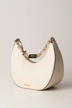 Twin-set Borsa a Tracolla ‘miss Twinset’ con Catena LogoWHITE CREAM