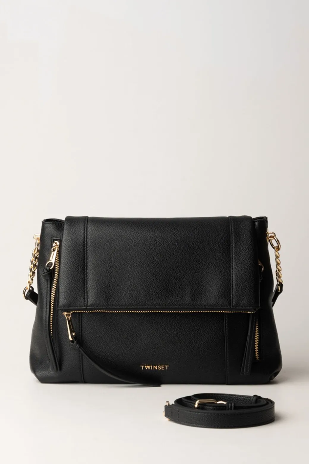 Twin-set Borsa Hobo con ZipNERO