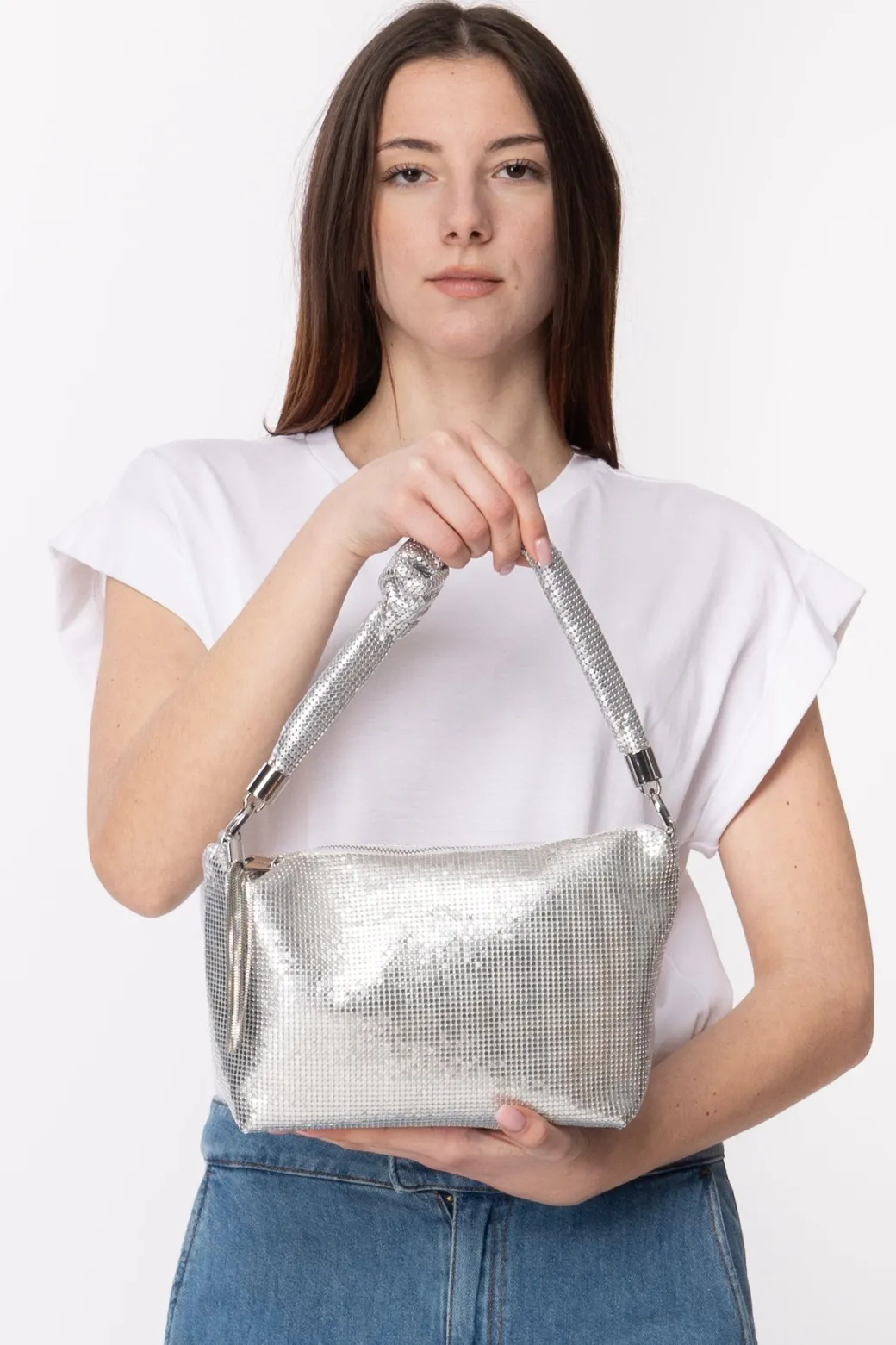 Twin-set Borsa In PaillettesSILVER