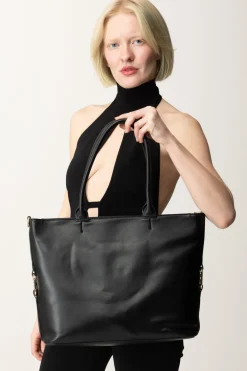 Twin-set Borsa Shopper con LoghiNERO