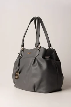 Twin-set Borsa Tote con Pendente Logato 262GREY STONE