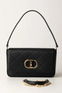 Twin-set Borsa Trapuntata con Tracolla RimovibileNERO