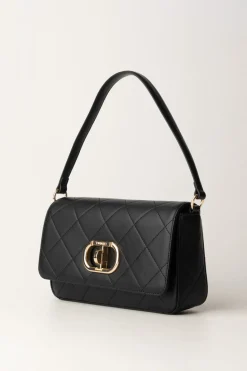 Twin-set Borsa Trapuntata con Tracolla RimovibileNERO