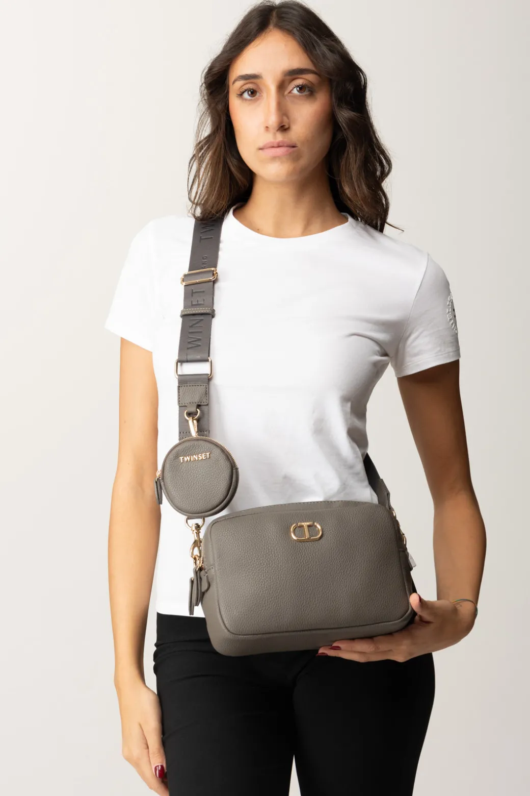 Twin-set Camera BagGREY STONE