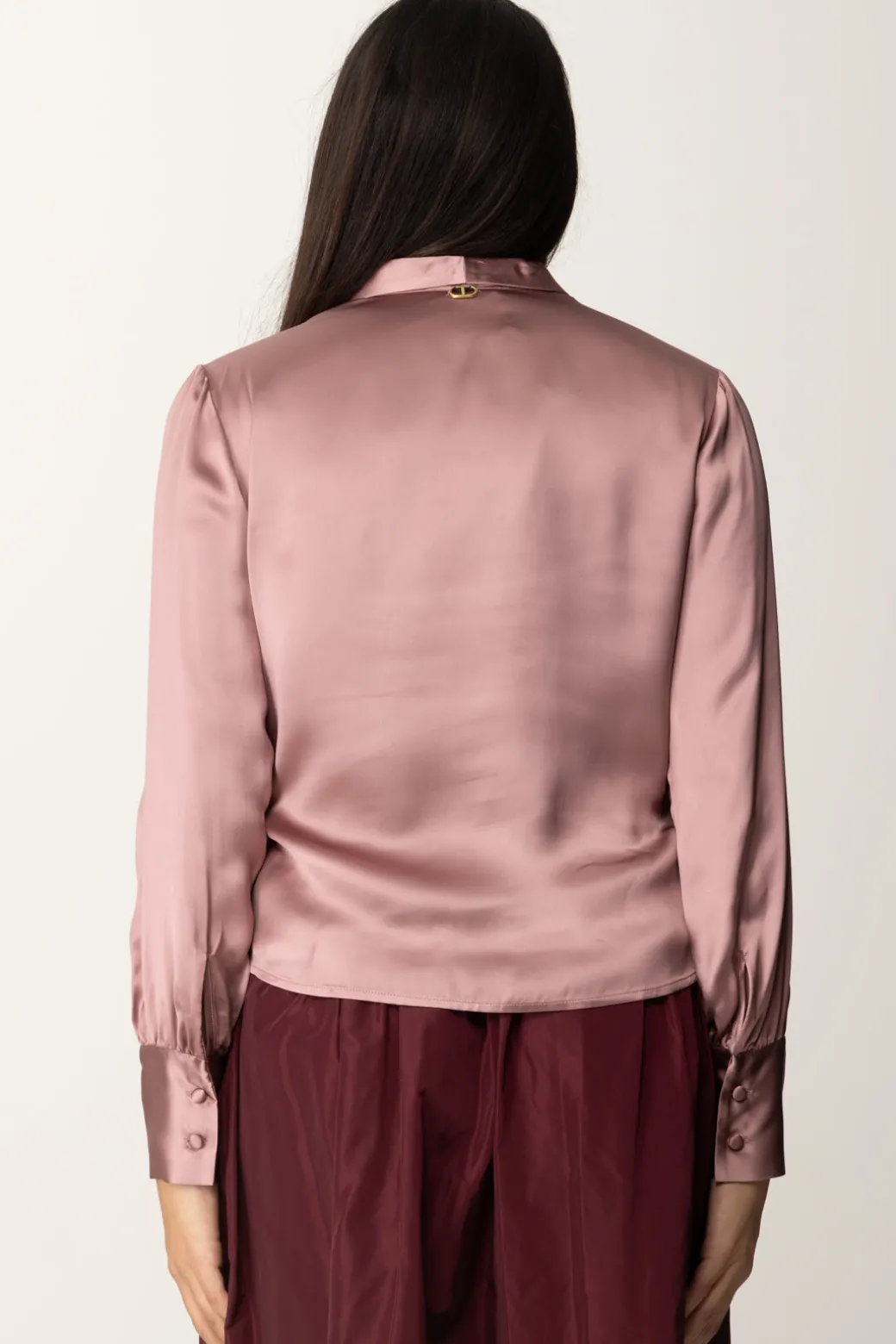 Twin-set Camicia In RasoCHOCOLATE RUBY