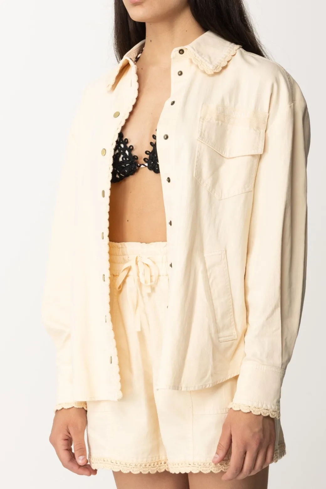 Twin-set Camicia LungaPARCHMENT