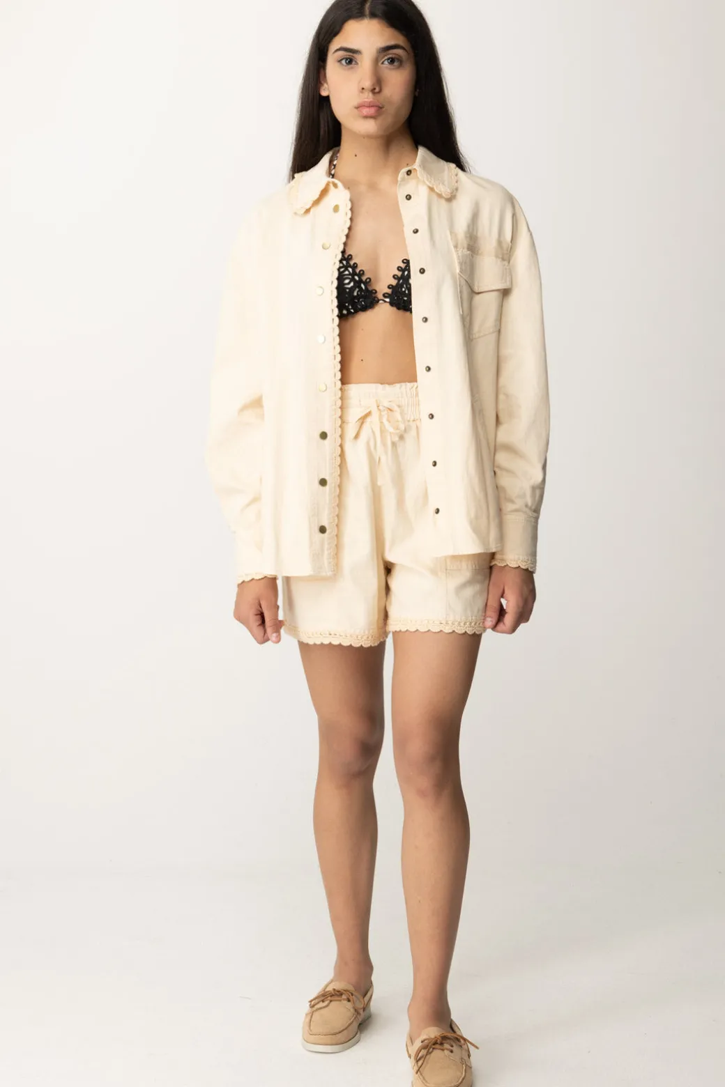 Twin-set Camicia LungaPARCHMENT