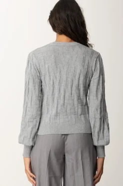 Twin-set Cardigan con Lavorazione LogoWARM MELANGE GRAY