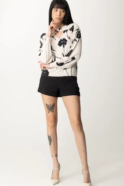 Twin-set Completo Coprispalle e Top StamapatoST.GAROFANO NERO/NEVE