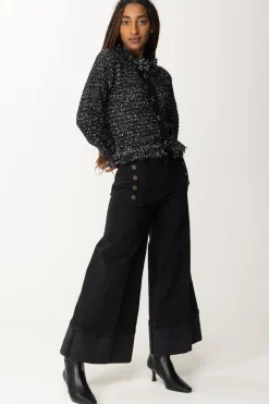 Twin-set Giacca In Bouclè e LurexBIC.NERO/NEVE