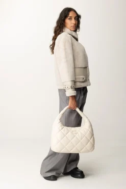 Twin-set Giacca In Faux FurOLD WHITE