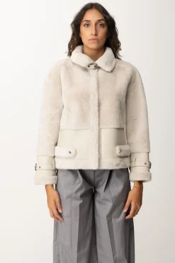 Twin-set Giacca In Faux FurOLD WHITE