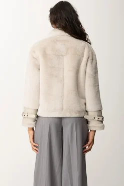 Twin-set Giacca In Faux FurOLD WHITE