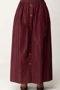 Twin-set Gonna Maxi con BottoniBORDEAUX