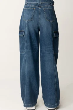 Twin-set Jeans Cargo con CinturaDENIM