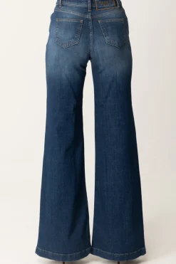 Twin-set Jeans Wide Leg In Cotone StretchDENIM MEDIO