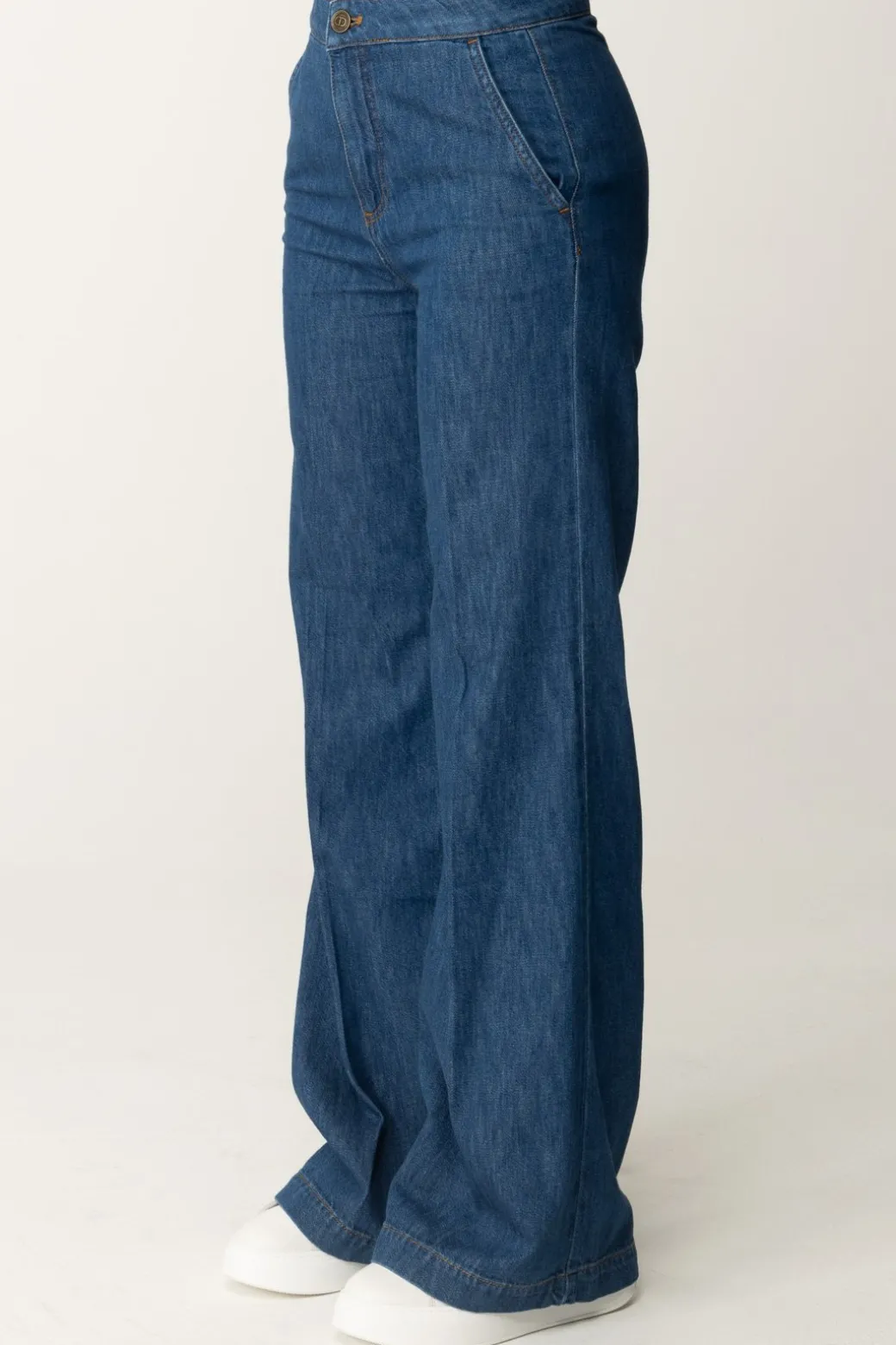 Twin-set Jeans Wide Leg SartorialiDENIM