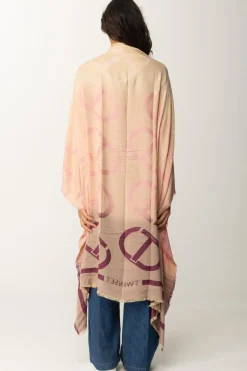 Twin-set Kefia Stampa Effetto SfumatoMUL.RED PLUM/CRAYOLA PINK/CUPC