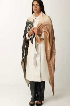 Twin-set Kefia Stampa Effetto SfumatoMUL.NERO/OLD WHITE/SANDY BROWN