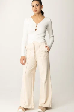 Twin-set Maglia con Dettagli LogatiNEVE