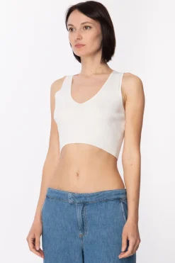 Twin-set Micro Top In Viscosa a CostineNEVE