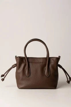 Twin-set Mini Borsa a Mano con LogoCOFFEE CHOCOLATE