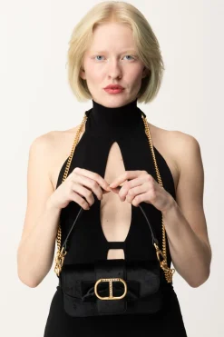 Twin-set Mini Pochette “amie” In VellutoNERO