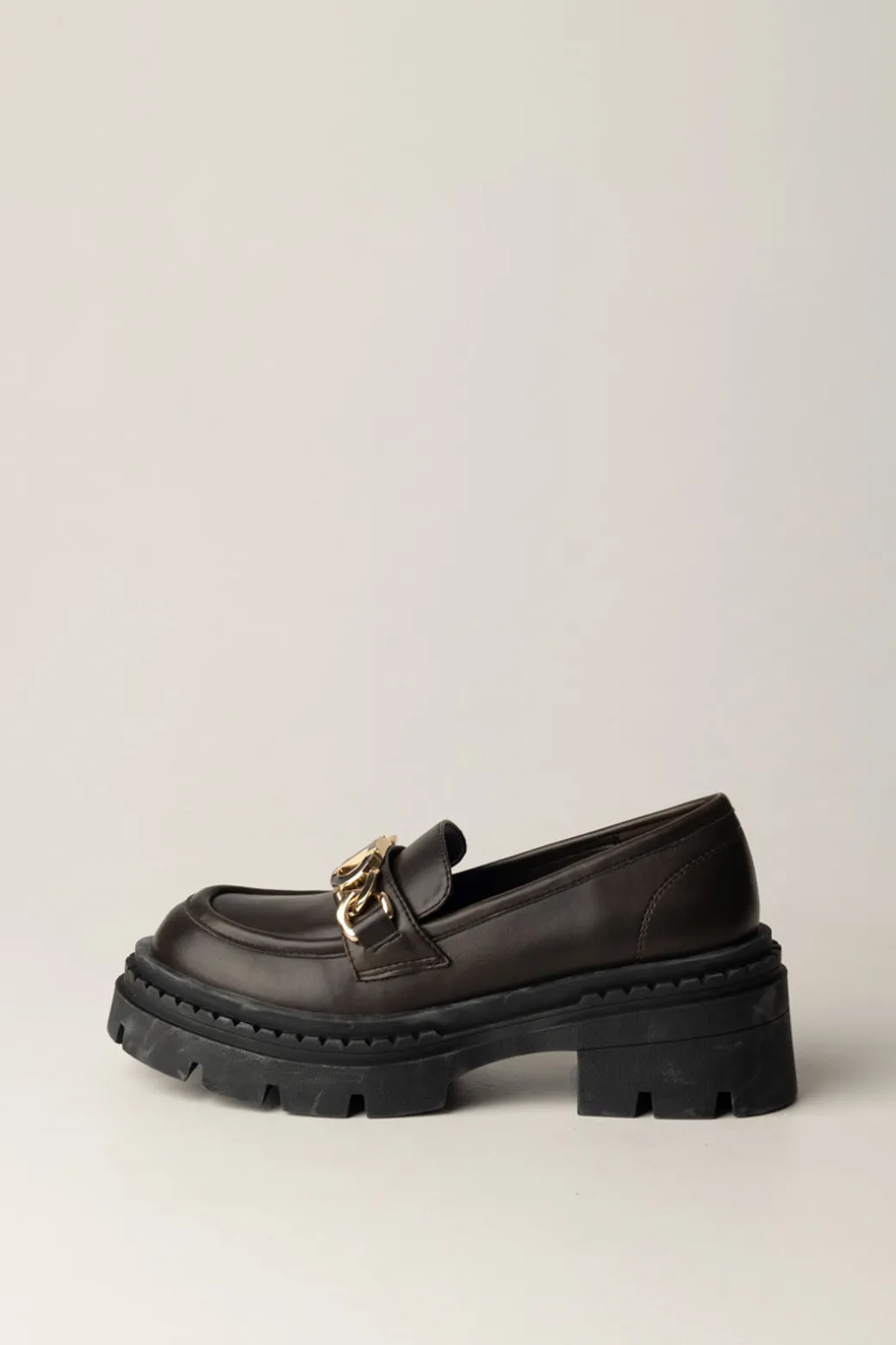 Twin-set Mocassini Platform con Dettaglio LogatoCOFFEE CHOCOLATE