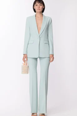 Twin-set Pantalone a Zampa In Cady CrepeAGAVE