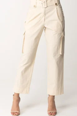 Twin-set Pantaloni CargoPARCHMENT