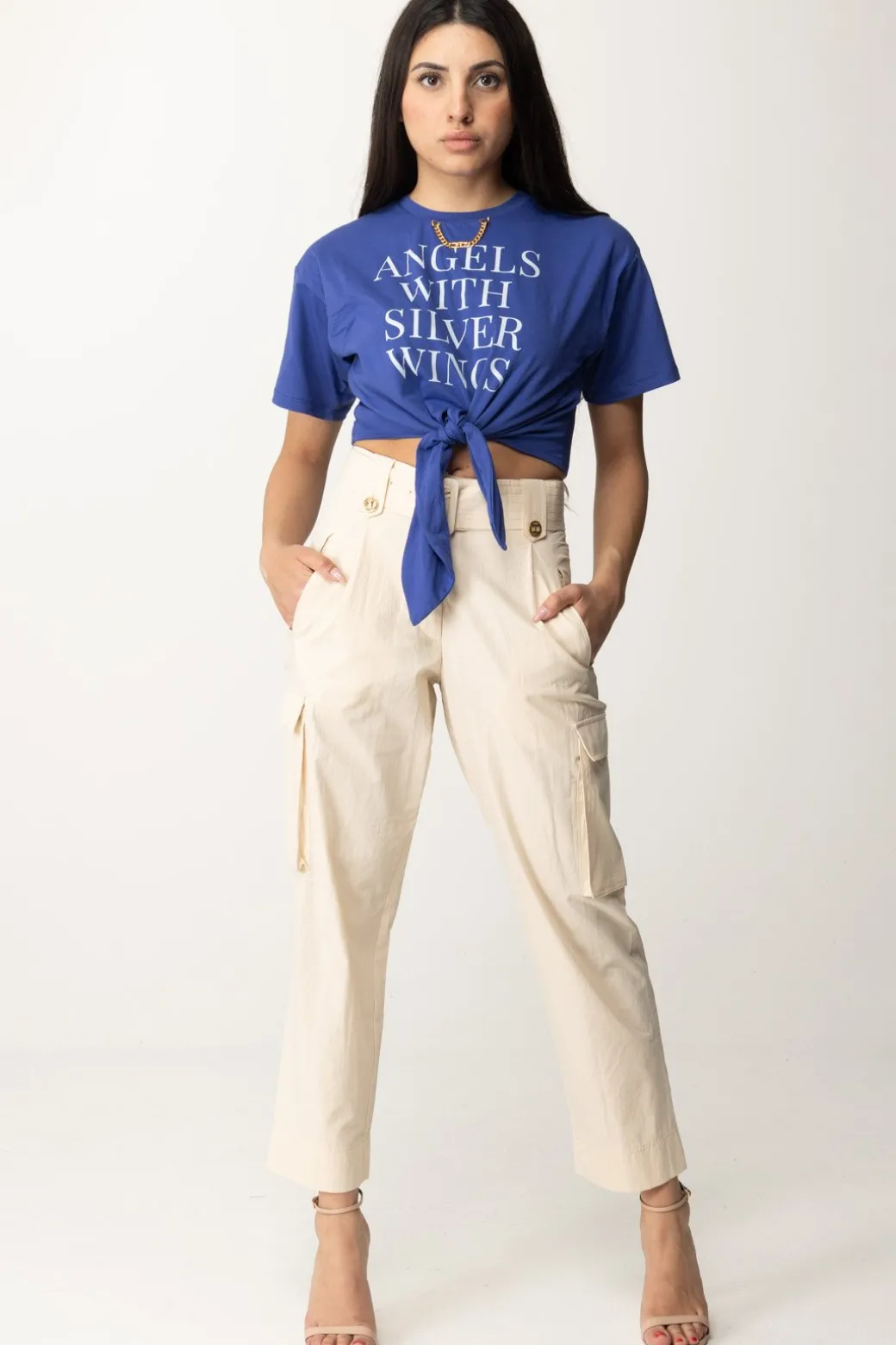 Twin-set Pantaloni CargoPARCHMENT