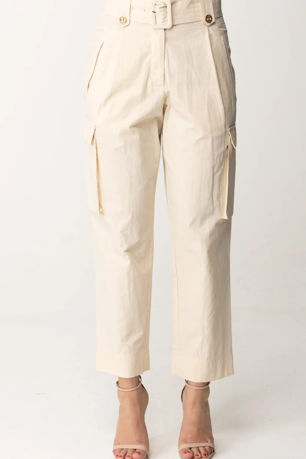 Twin-set Pantaloni CargoPARCHMENT