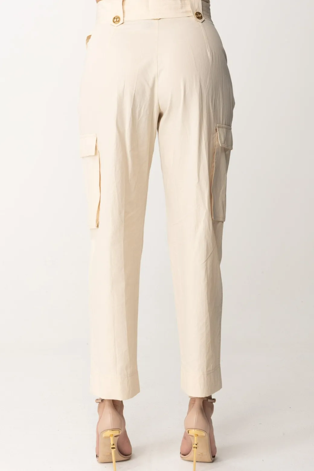 Twin-set Pantaloni CargoPARCHMENT