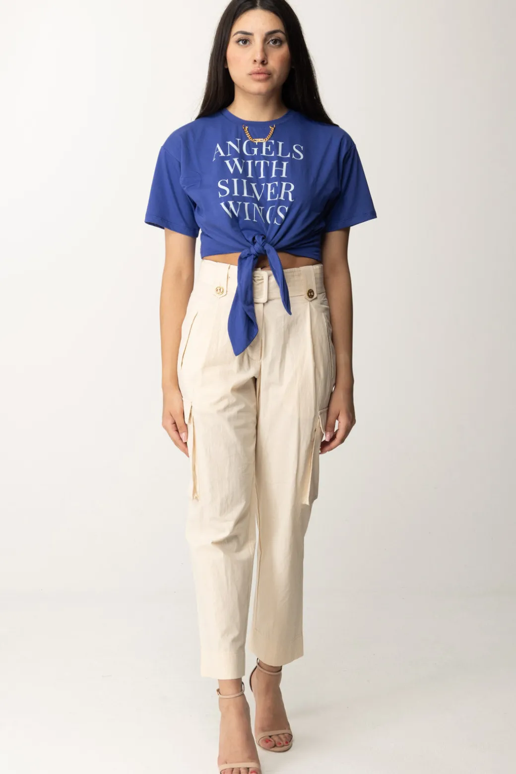 Twin-set Pantaloni CargoPARCHMENT