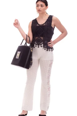 Twin-set Pantaloni Crochet RicamatiCHANTILLY