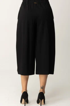 Twin-set Pantaloni Cropped a Vita AltaNERO