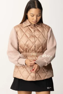 Twin-set Piumino Trapuntato con Maniche In MagliaDUNA